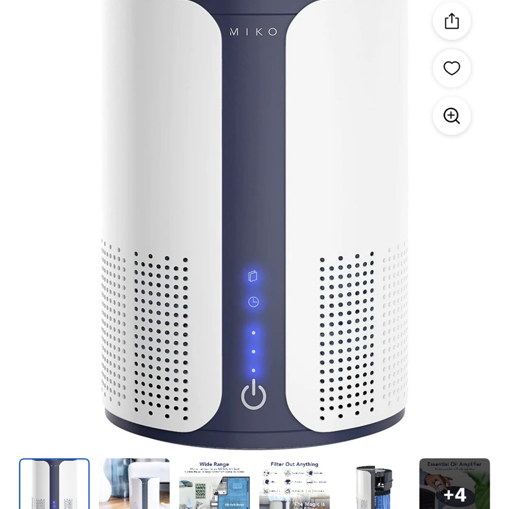 White and Black Networking Device with LED Indicators